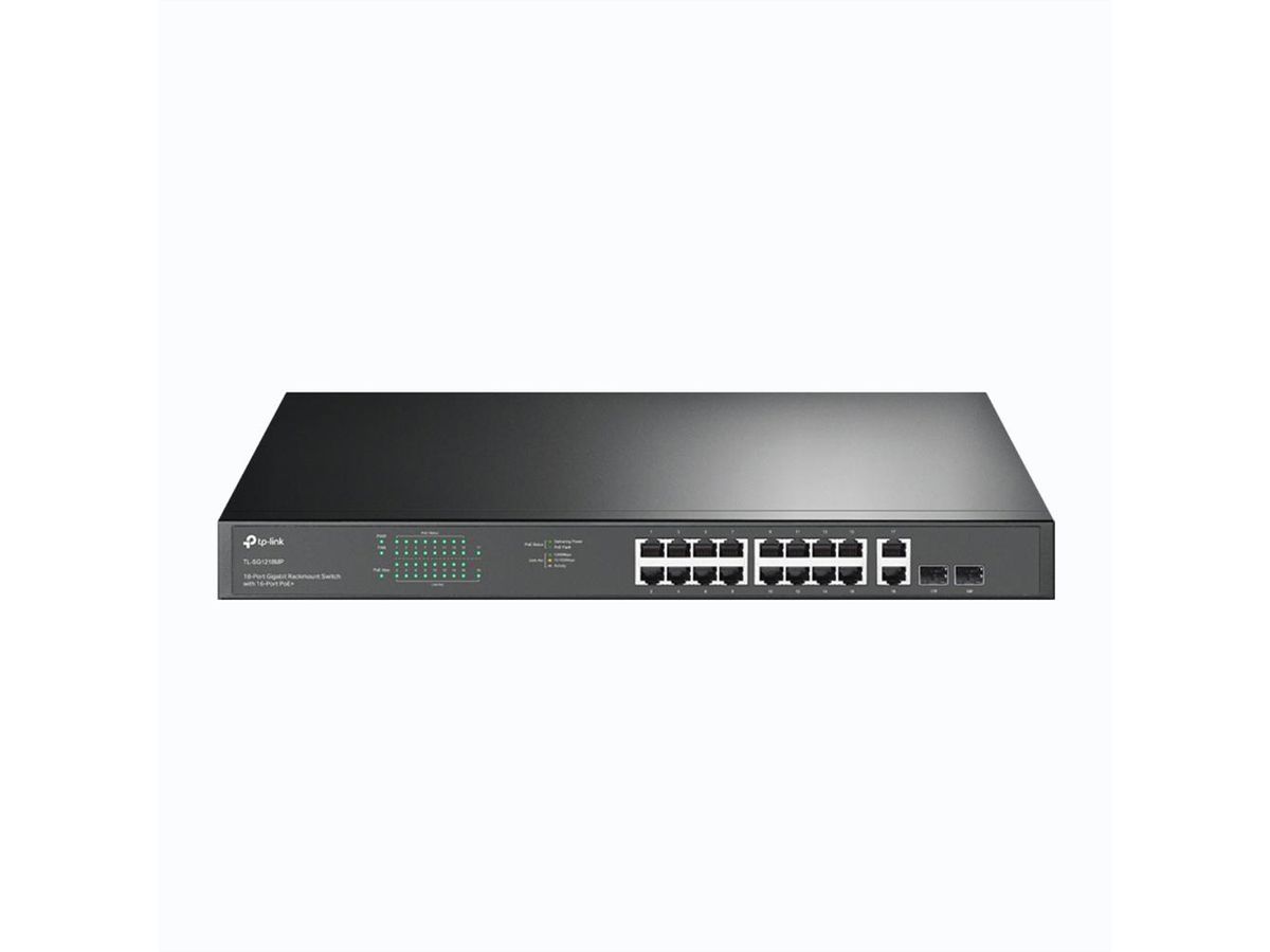 TP-Link TL-SG1218MP PoE Switch , 16x Gigabit PoE+ Ports, 2x SFP Slots