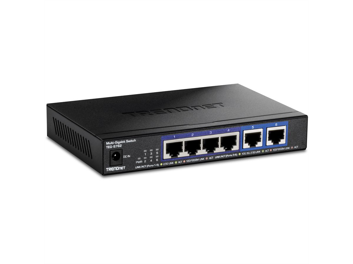 TRENDNET TEG-S762 Switch 10G à 6 ports, noir