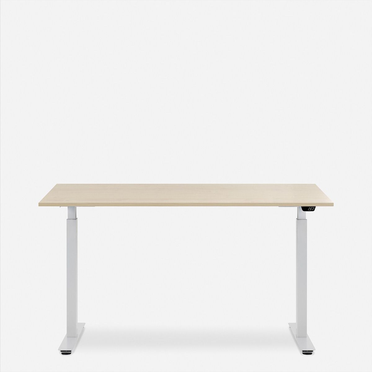WRK21 Schreibtisch Smart 120 x 80 cm, Höhenverstellbar, Mandal Ahorn / Weiss