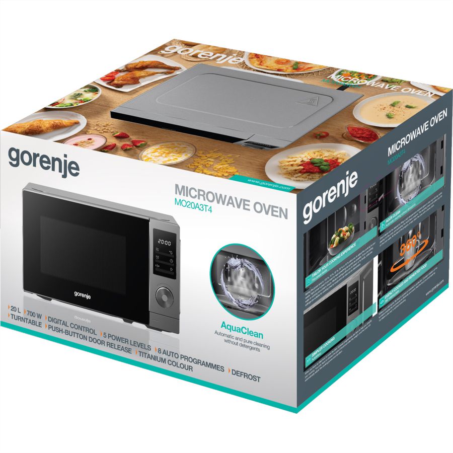 Gorenje Micro-ondes MO20A3T4, 700 W, 20 L