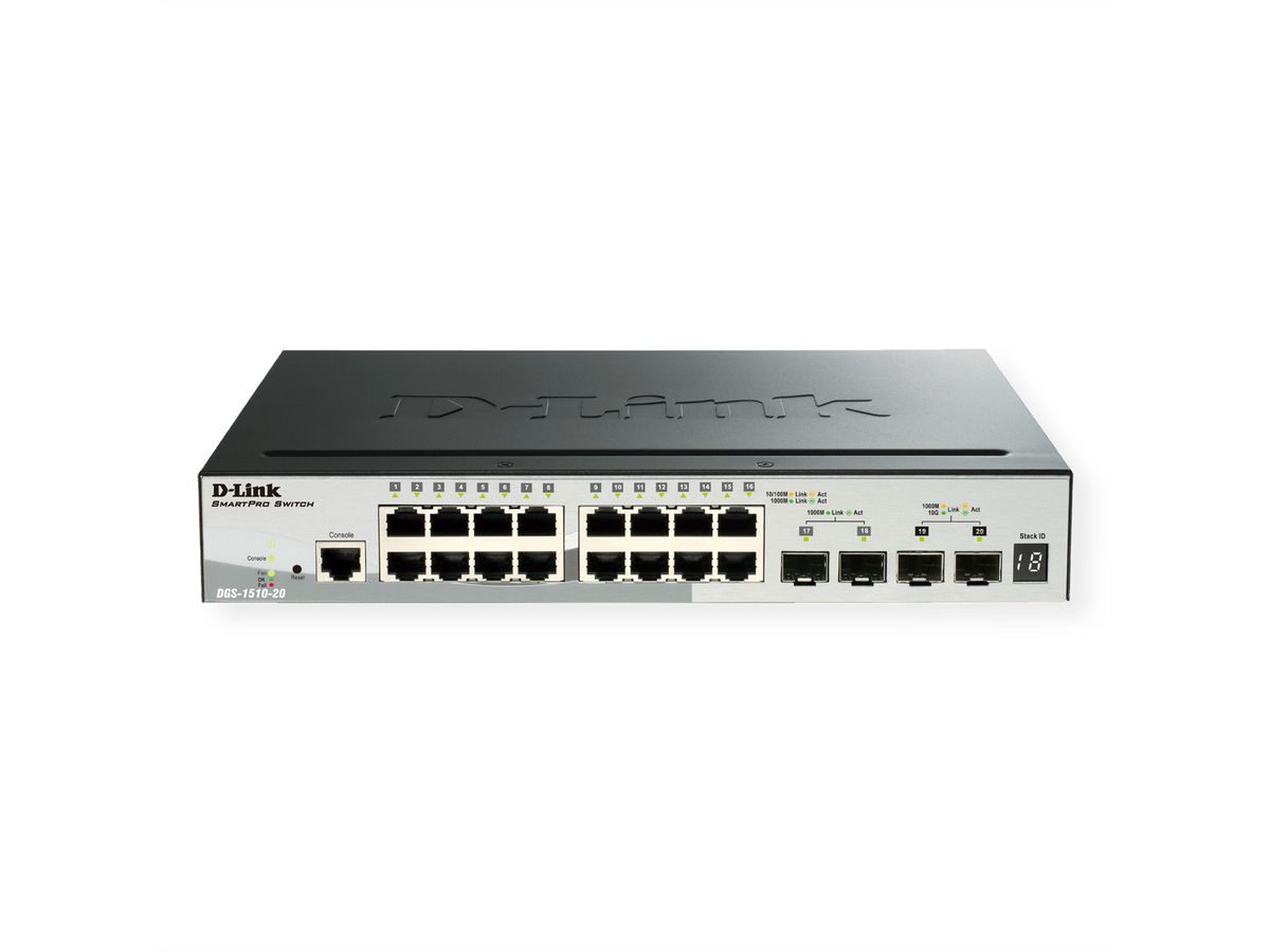D-Link DGS-1510-20 Netzwerk Switch