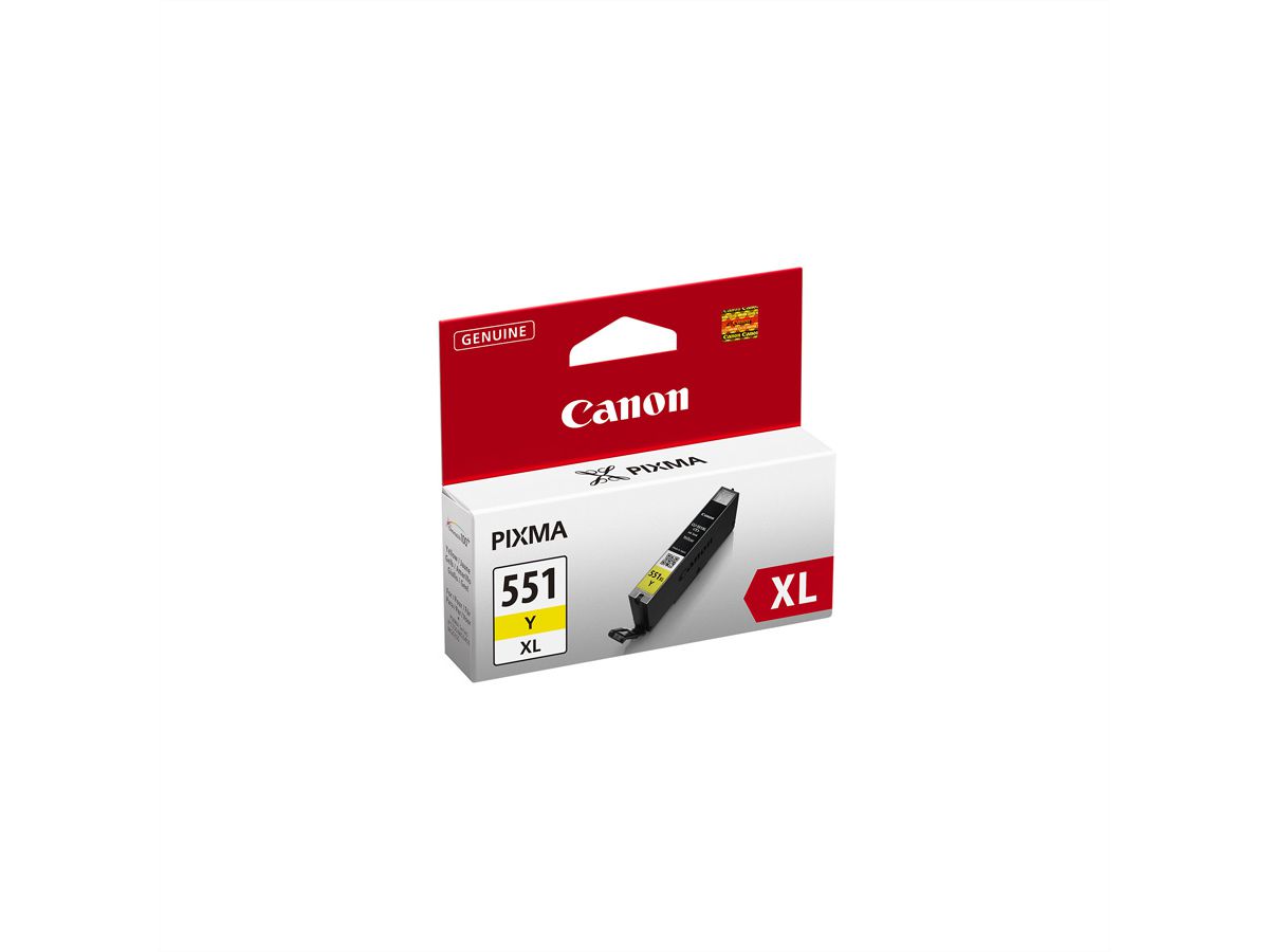 CLI-551Y XL, Tintentank yellow hohe Ergiebigkeit für CANON PIXMA MG5450, MG6350, PIXMA iP7250