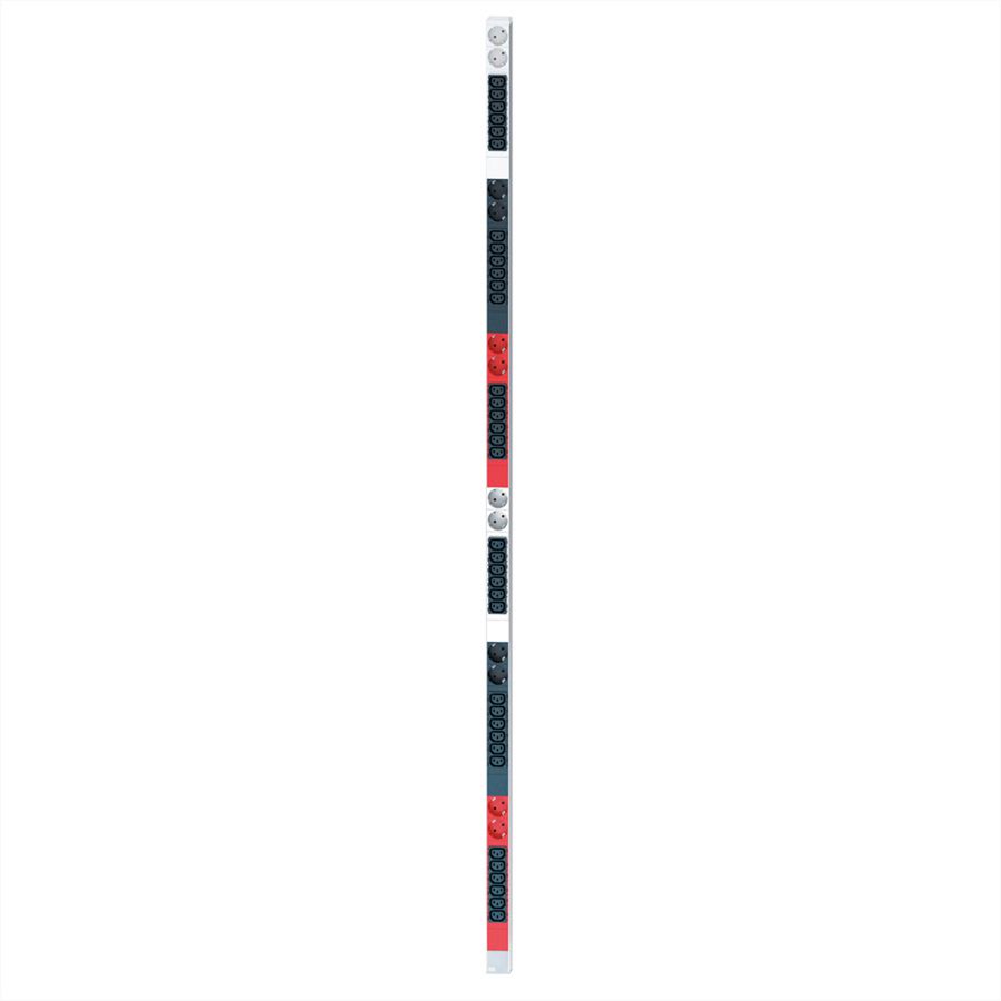 BACHMANN IT PDU ALU 0UH 36x C13 12x contact de protection, raccordement fixe 2x 3x 32A