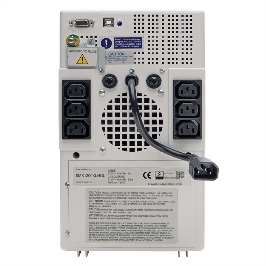 Eaton Tripp Lite series SmartPro Medical-Grade UPS, Line Interactive, Lithium Battery, 6 Outlets - 230V, 1kVA, 750W, Full Isolation