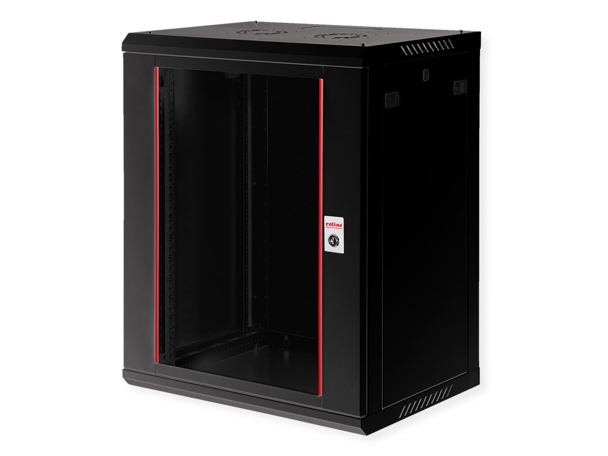ROLINE 19" Boîtier mural Basic Plus 18U, 600x450 LxP noir