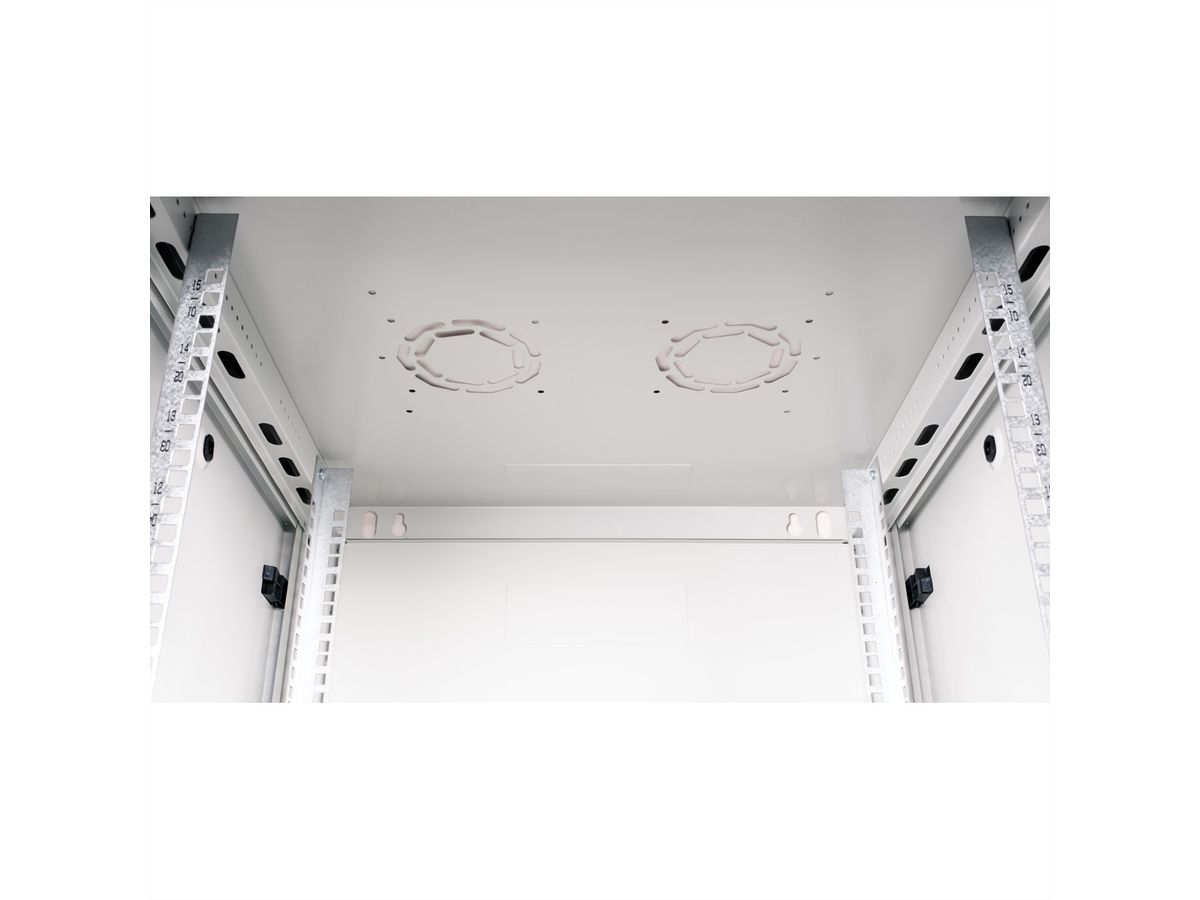 ROLINE 19-Zoll Wandgehäuse Basic Plus 15HE, 600x600 BxT grau