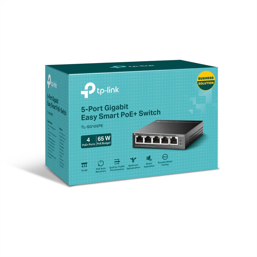 TP-Link TL-SG105PE Omada PoE+ Switch 5 Port