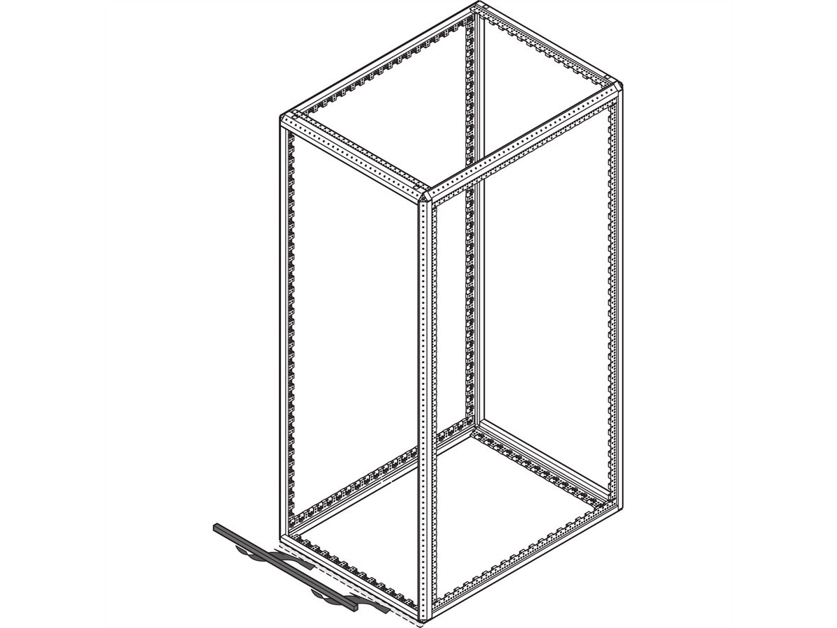 Kit d'étanchéité SCHROFF Varistar, Horizontal, pour le fond de l'armoire, pour 2 armoires, 600W