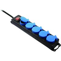 BACHMANN Verteilersteckdose 5x CEE7/3, IP44, 4,5m