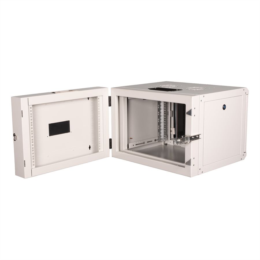 ROLINE 19-Zoll Wandgehäuse Pro 7 HE, 600x600 BxT zweiteilig schwenkbar grau
