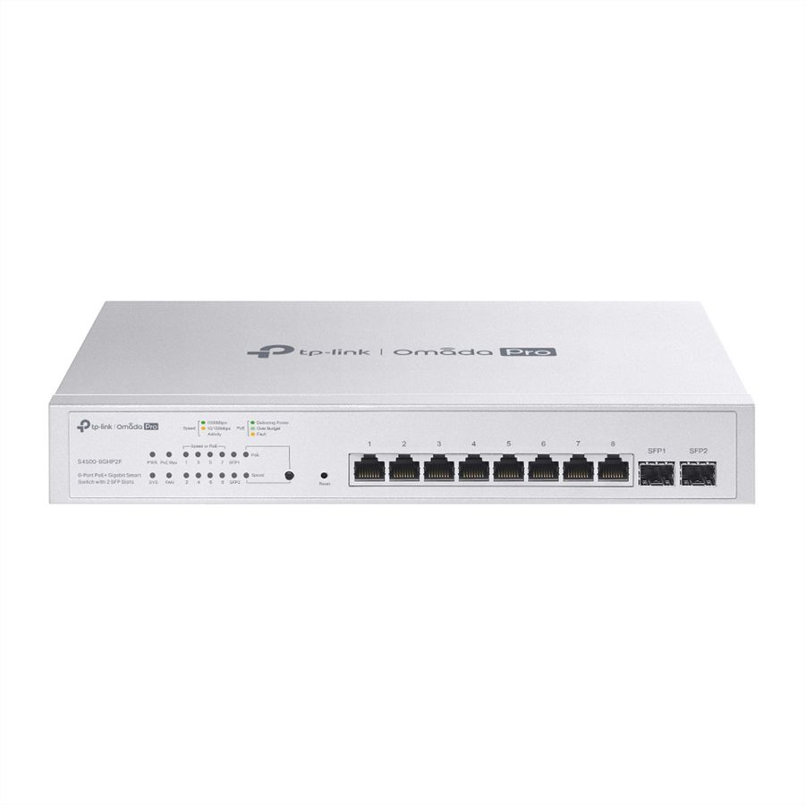 TP-Link Campus Switch S4500-8GHP2F , 8x1G PoE 2xSFP Managed Switch