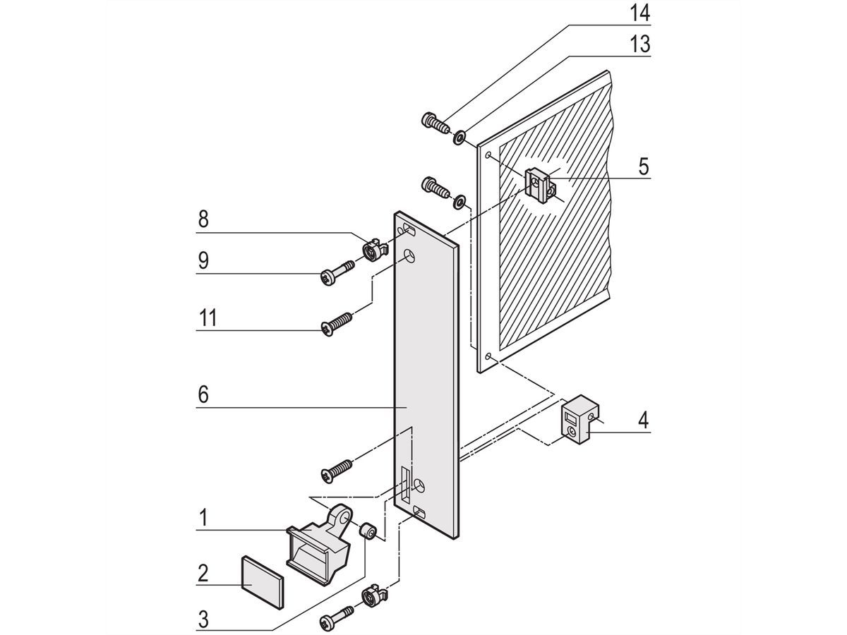 SCHROFF - Kit d'unité enfichable avec poignée d'extraction type 1, non blindé, gris, 3 U, 6 HP