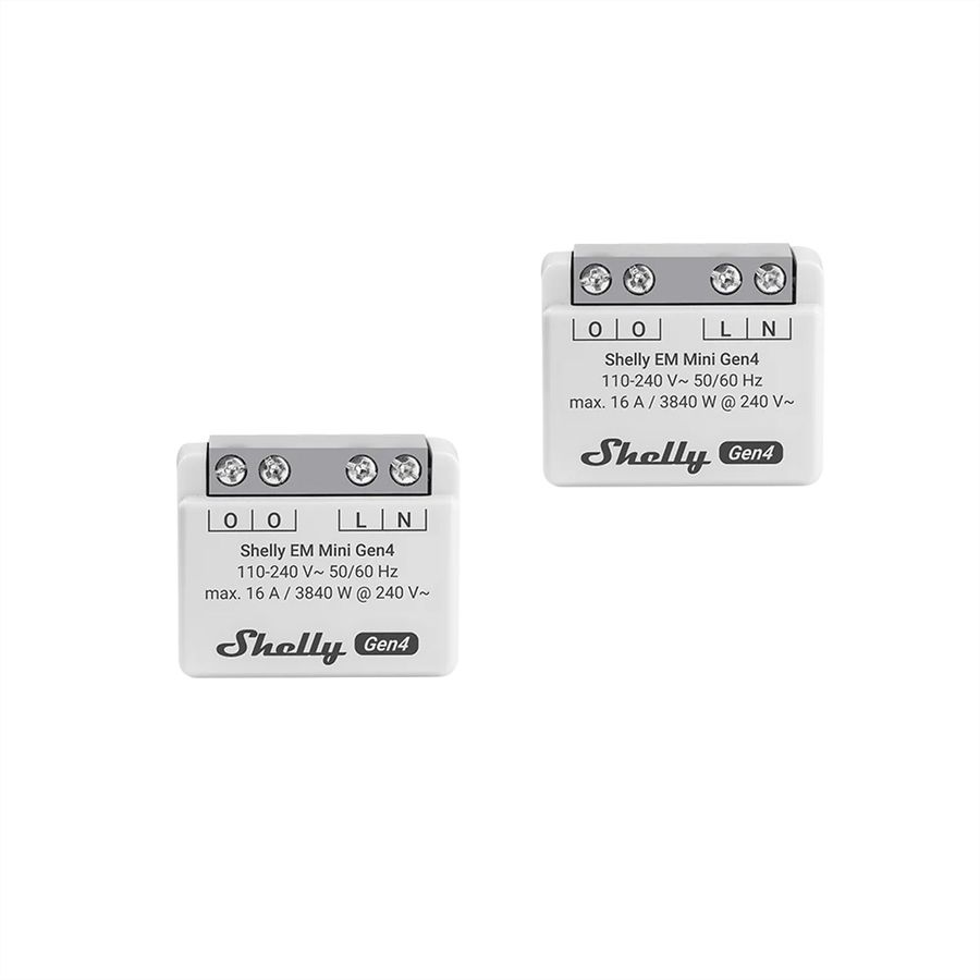 Shelly compteur d'énergie EM Mini Gen4 (Dual Pack)