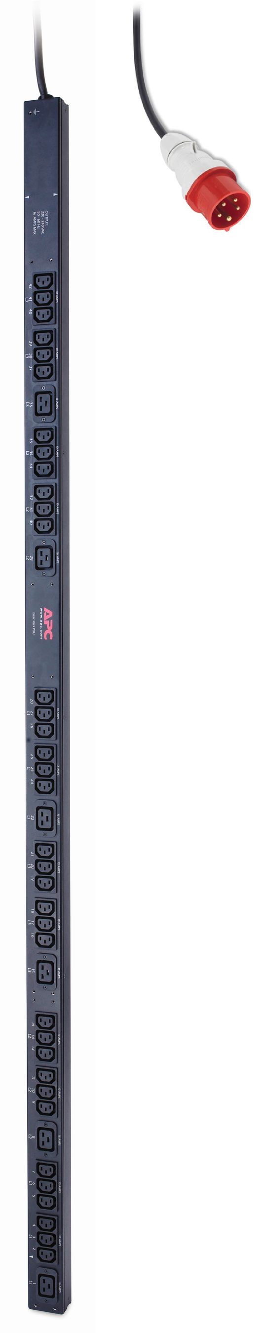 APC Rack PDU, Basic, Zero U, 11 kW, 230V, (36) C13 & (6) C19 unité de distribution d'énergie 42 sortie(s) CA 0U Noir