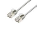 ROLINE Cordon DataCenter U/FTP Cat.6A (Classe EA), LSOH, slim, gris, 2 m