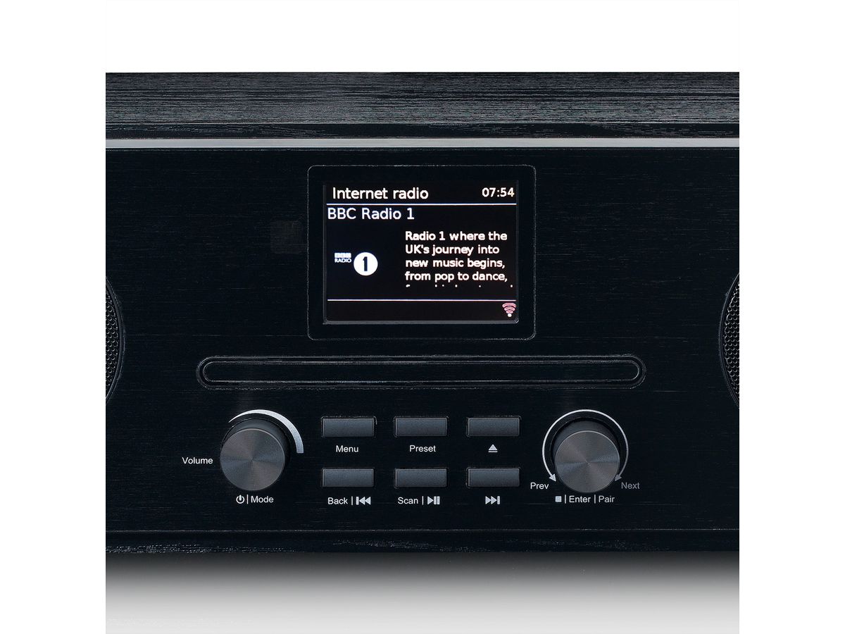 Lenco DAB+ Radio PDR-036WH, noir