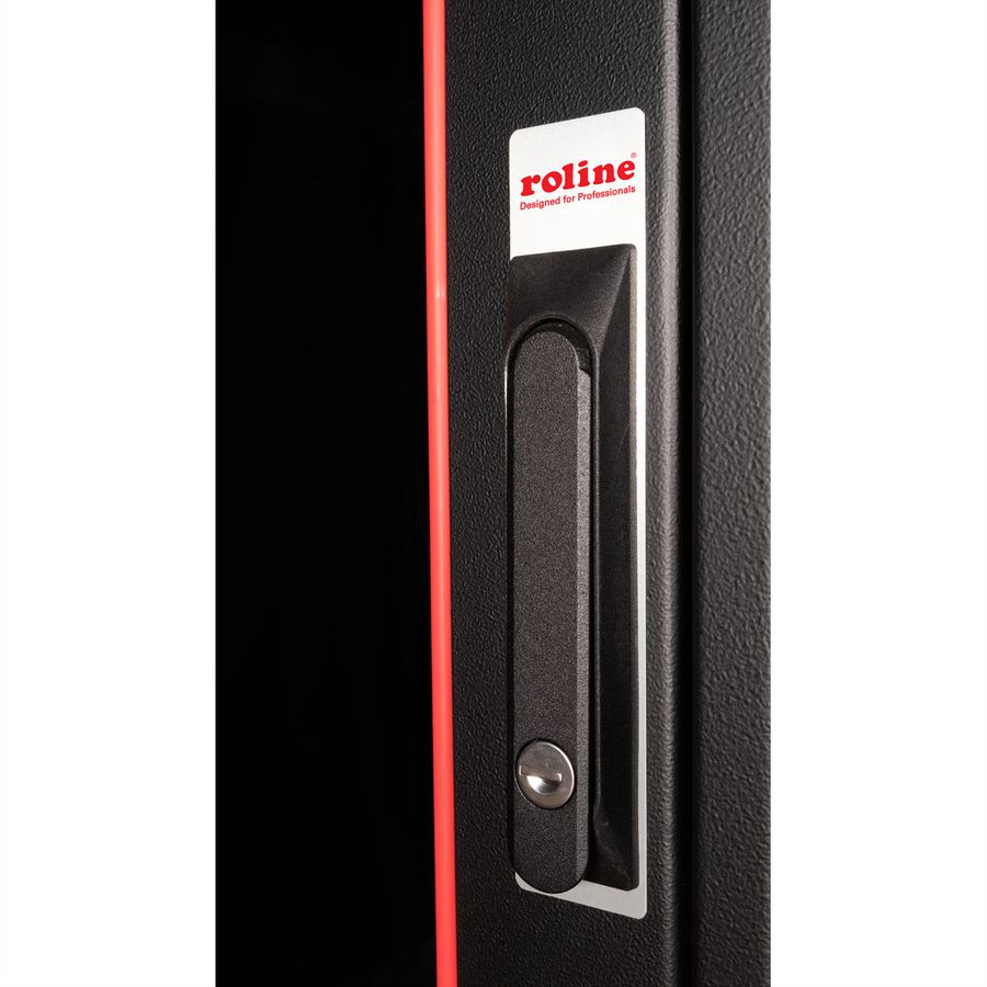 ROLINE 19-Zoll Netzwerkschrank Pro 42 HE, 600x800 BxT Glastür schwarz