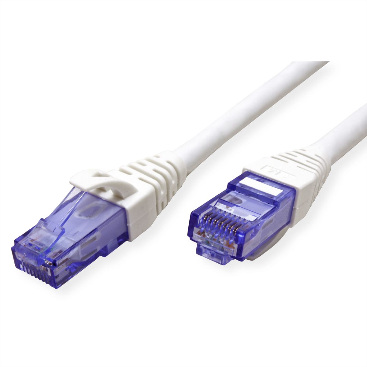 Cordon ROLINE UTP Cat.6A / 10 Gigabit, Component Level, LSOH, blanc, 0,3 m