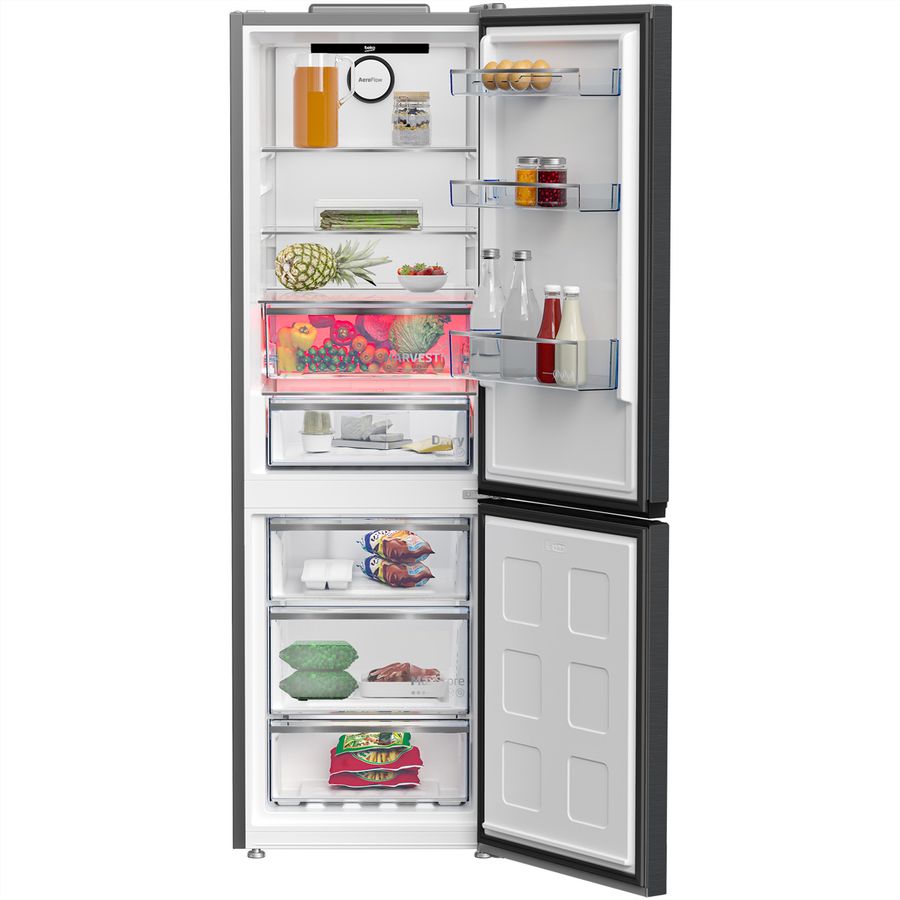 Beko Kühl-Gefrierkombination KG530, 316l, C, Dark Inox