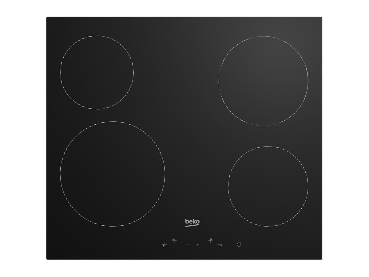 Beko Cerankochfeld HIC 64401, 4 Kochzonen, Glaskeramik, Touch Control, schwarz