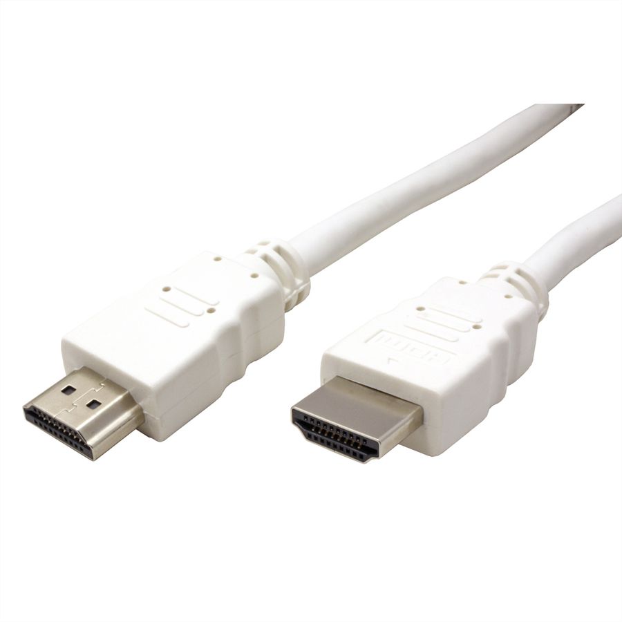 VALUE HDMI High Speed Kabel mit Ethernet, weiß, 5 m