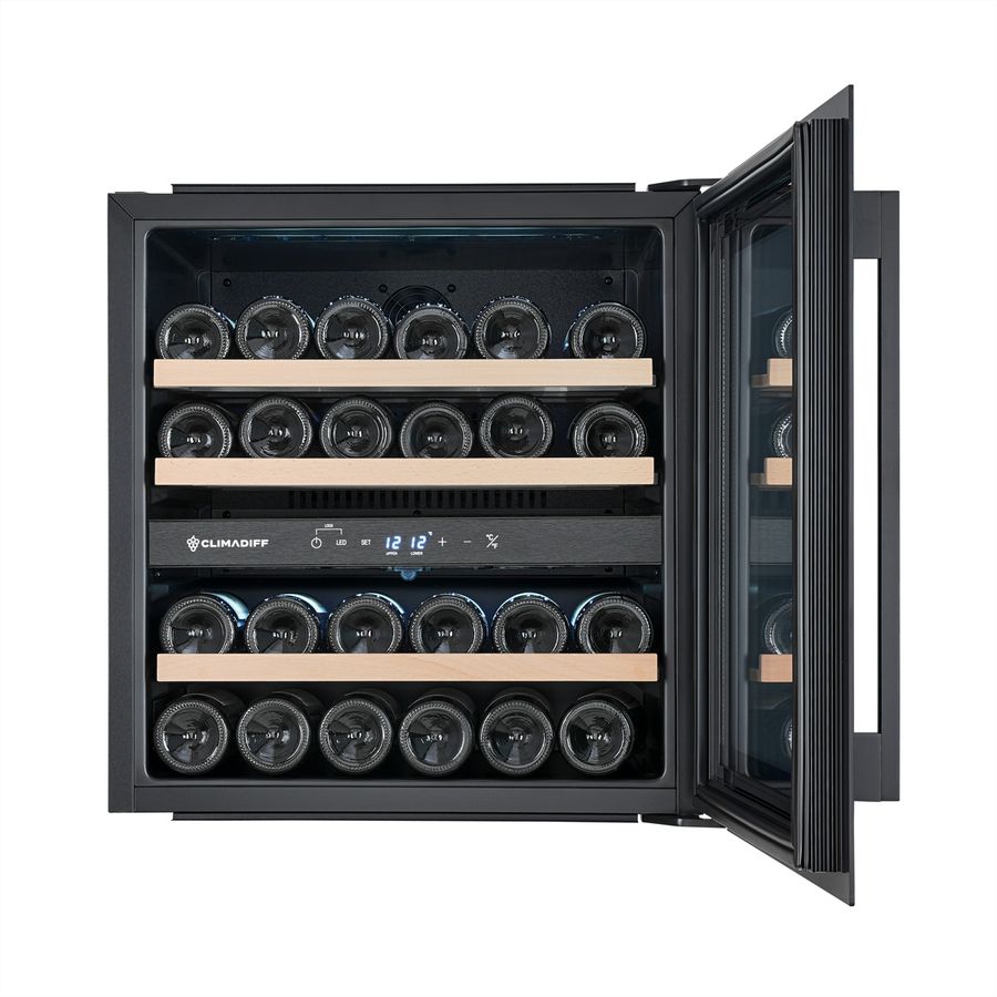 Climadiff Weinkühlschrank CBI36DBM, Unterbau, 2 Zonen, 36 Flaschen