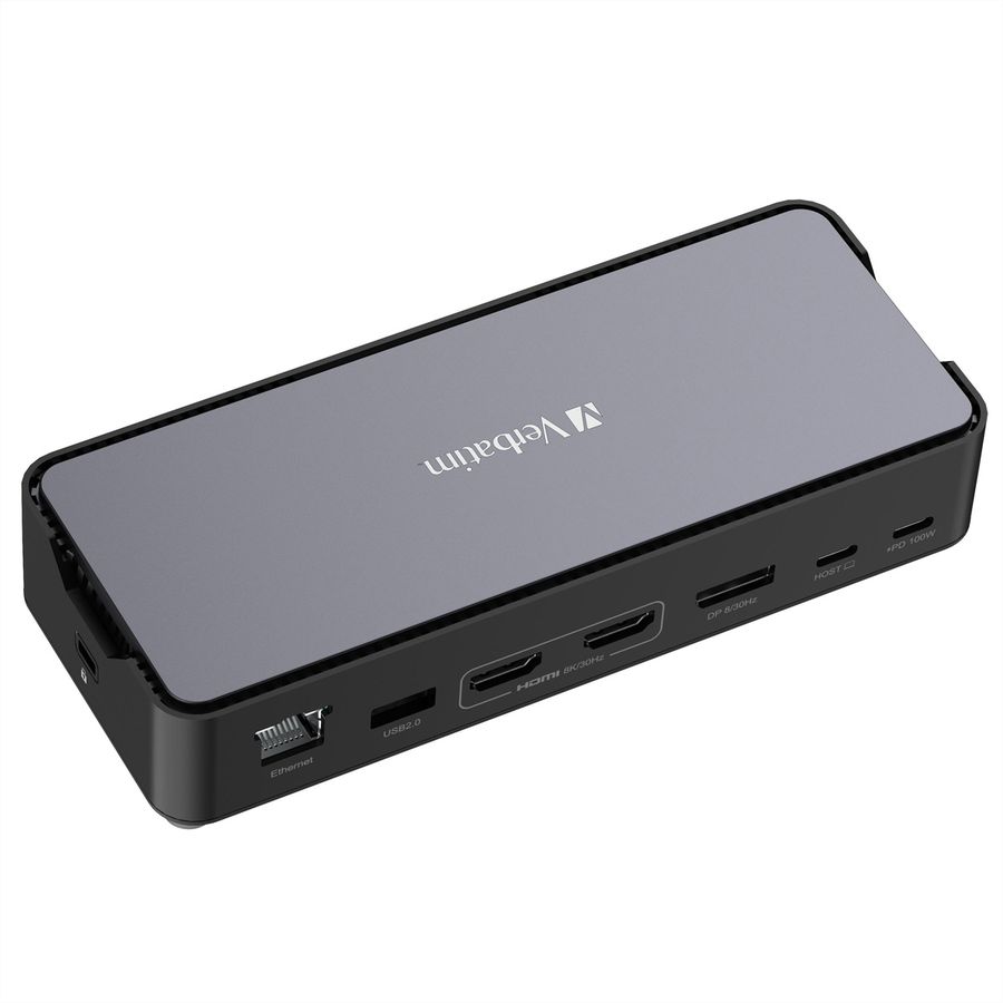 Verbatim Docking Station 15 Port, 2xHDMI,3xUSB-A,3xUSB-C,1xDP,RJ45
