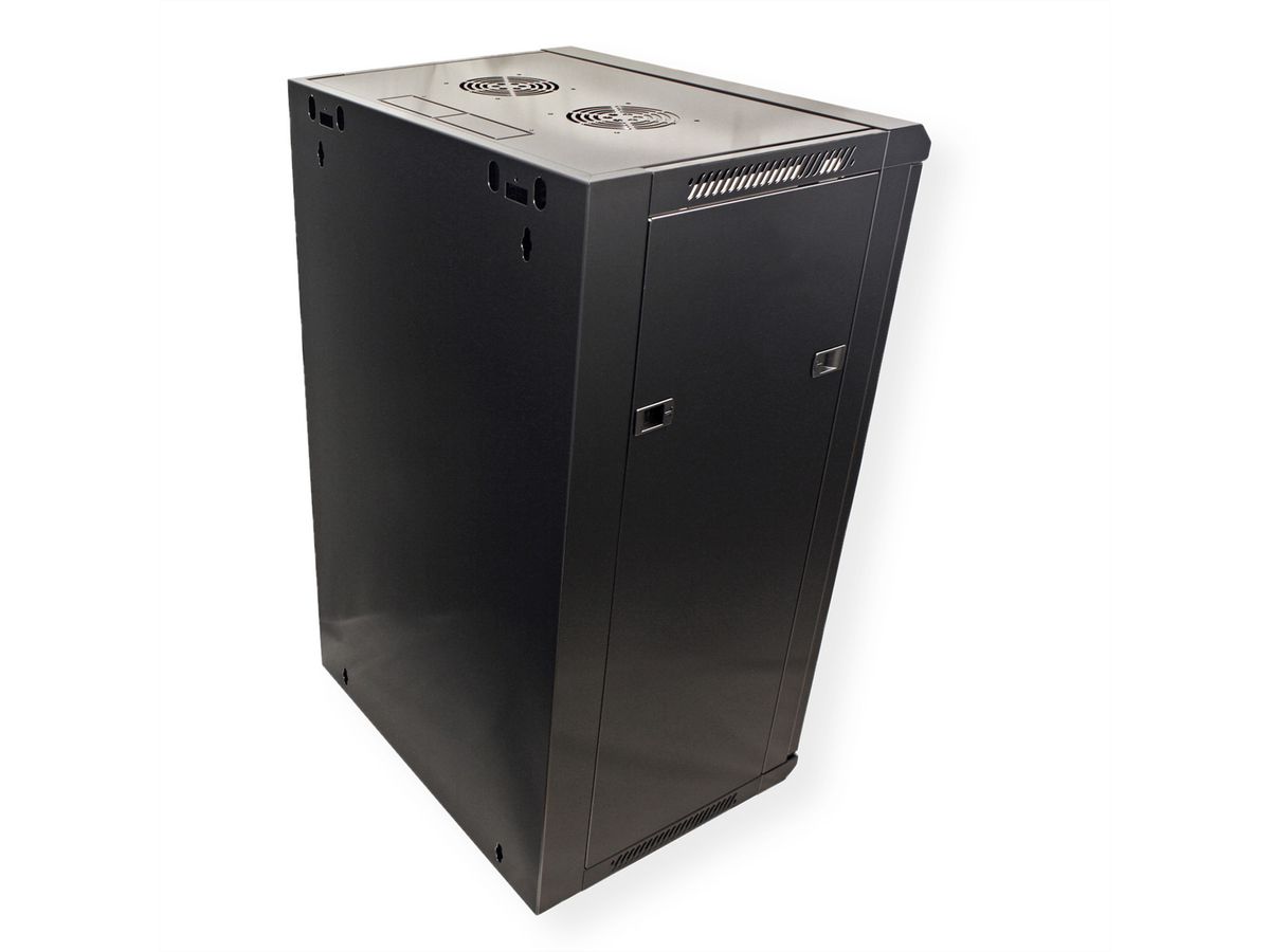 VALUE Armoire murale 18 UH (HxLxP) 910x570x450mm, noir
