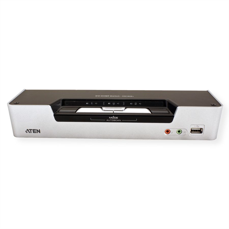 ATEN CS1642A KVM Switch Dual-View DVI, USB, Audio, 2 Ports