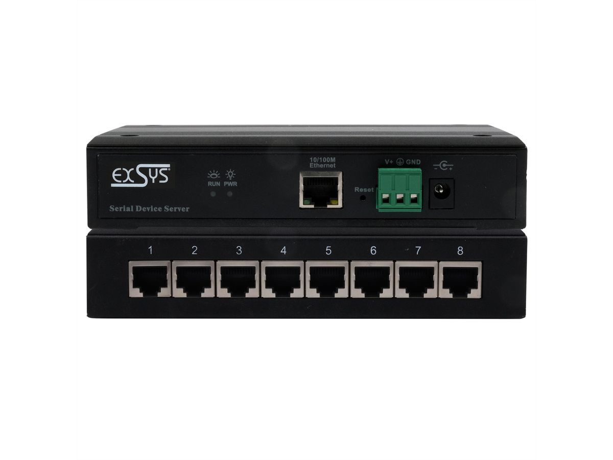 EXSYS EX-61008 Serial Device Server 8 x Seriell RS-232/422/485