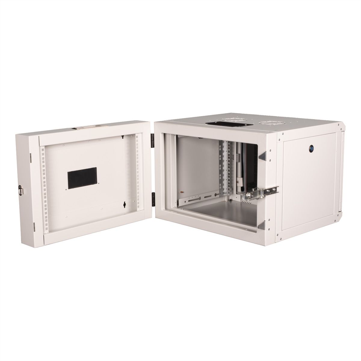 ROLINE 19-Zoll Wandgehäuse Pro 7 HE, 600x600 BxT zweiteilig schwenkbar grau