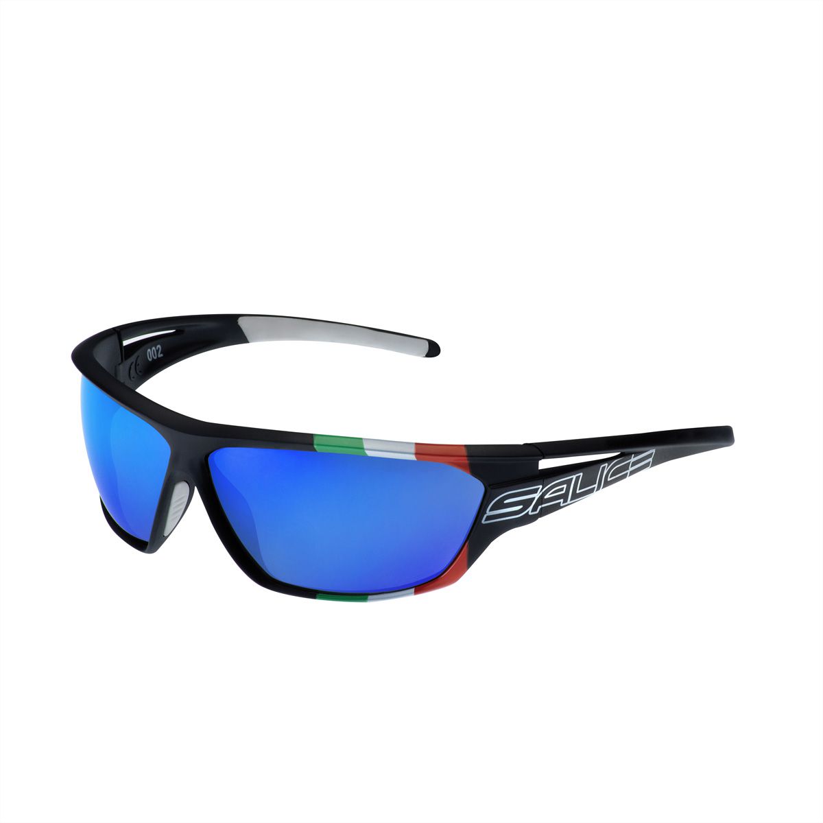 Salice Occhiali Sportbrille 002ITA, Black ITA / RW Blue