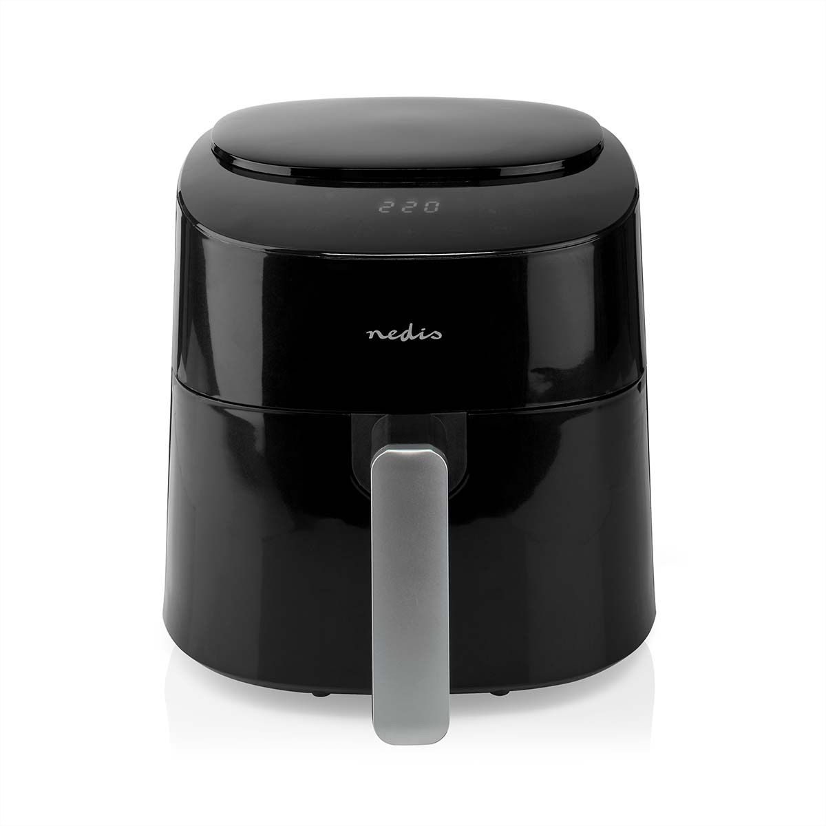 Friteuse à air chaud Nedis XL, 4,2 l, 1300 W, numérique, 8 programmes, , noir