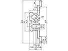 Rail horizontal SCHROFF, arrière, central, type MZ, avec rail en Z, 1000 mm