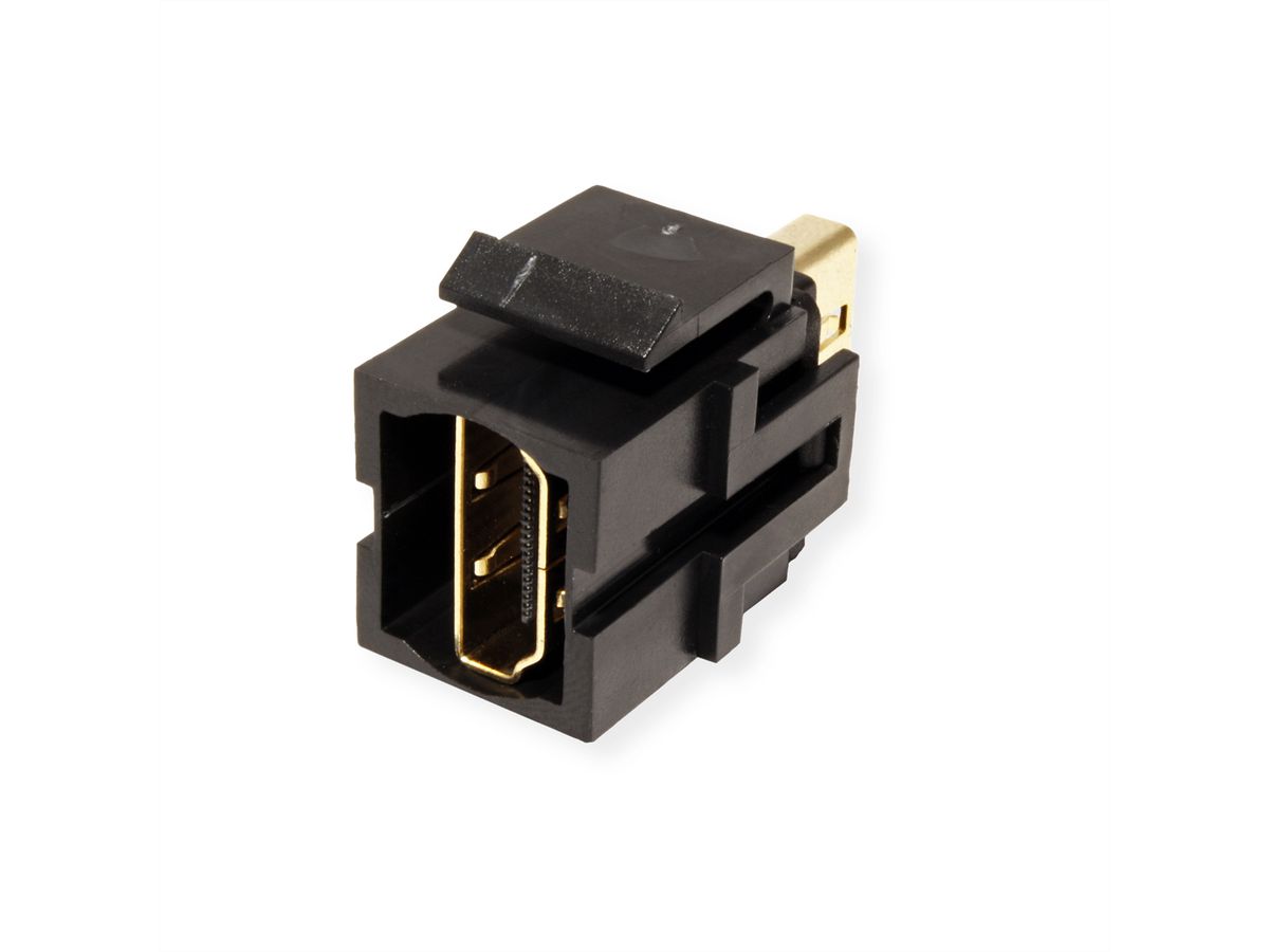 BACHMANN Keystone 4K HDMI 2.0 UHD Kupplung, Buchse-Buchse schwarz