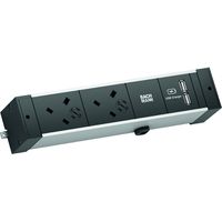BACHMANN DESK RAIL 2xUK USB Charger, UK