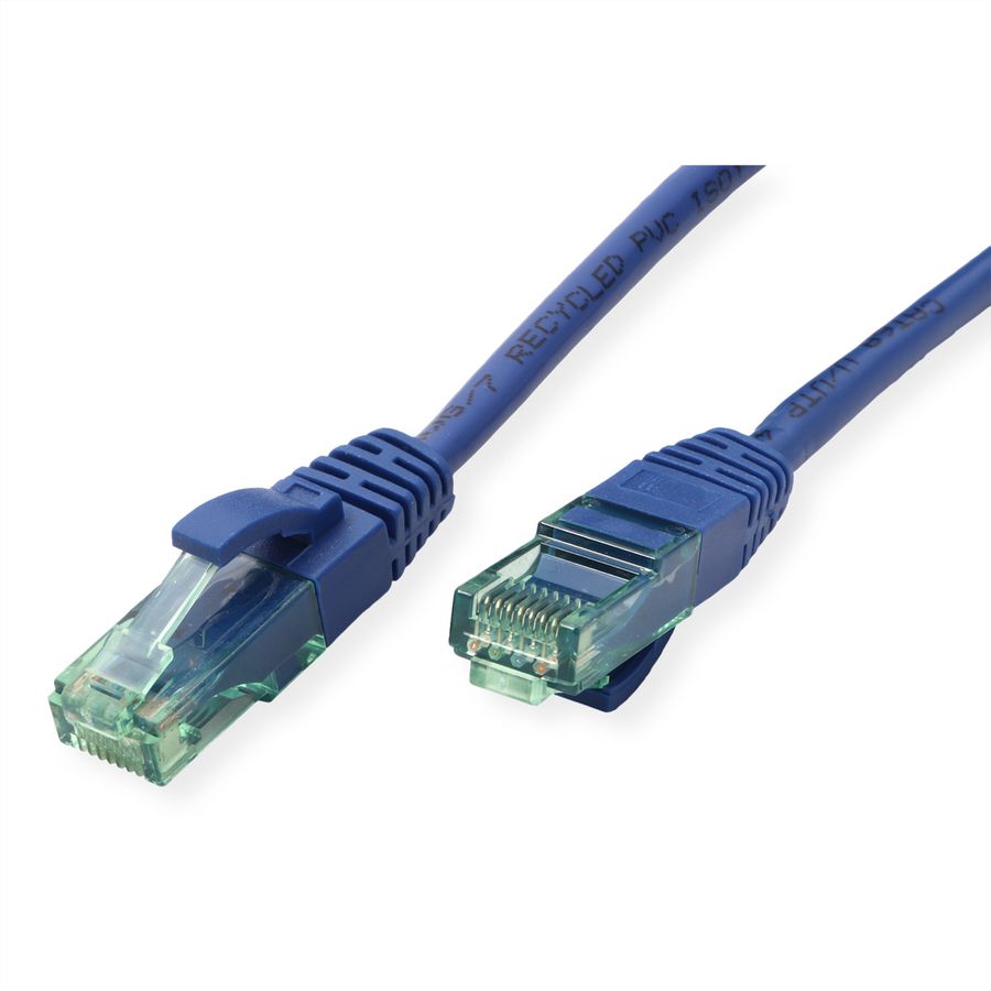 ROLINE RM Patchkabel Cat.6A UTP, blau, 10 m