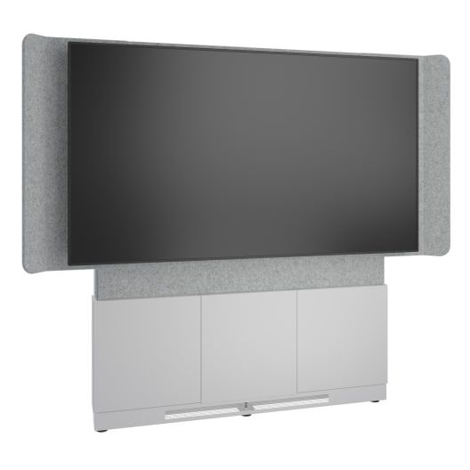 Middle Atlantic Products FM-DS-6675FW-DD8W TV-Halterung 190,5 cm (75") Grau, Silber, Weiß