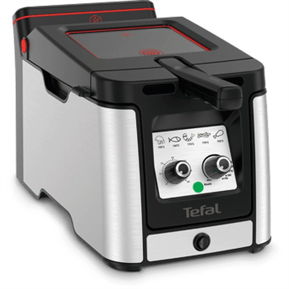 Tefal Fritteuse Clear Duo FR600DCH, 3.5l, Edelstahl, Timer