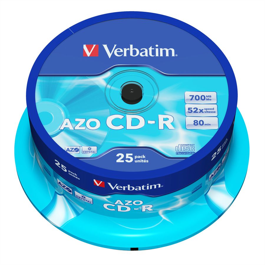 Verbatim CD-R Spindle 700MB 52x 25 Pack