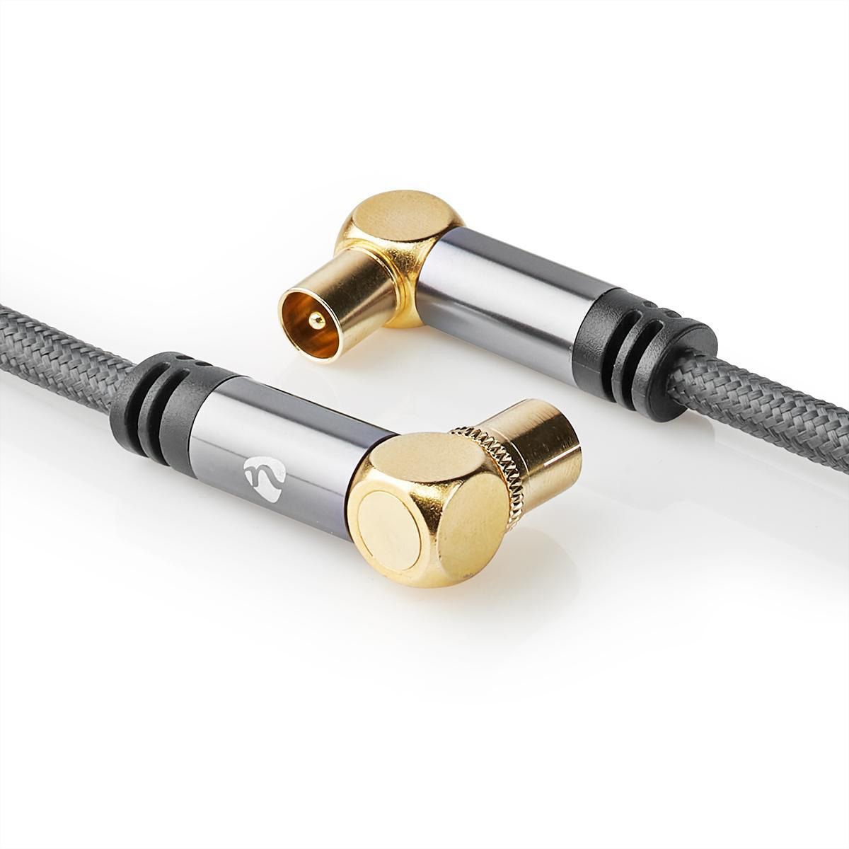 Nedis Koaxial Kabel 75 Ohm, ST/BU, grau, 5 m