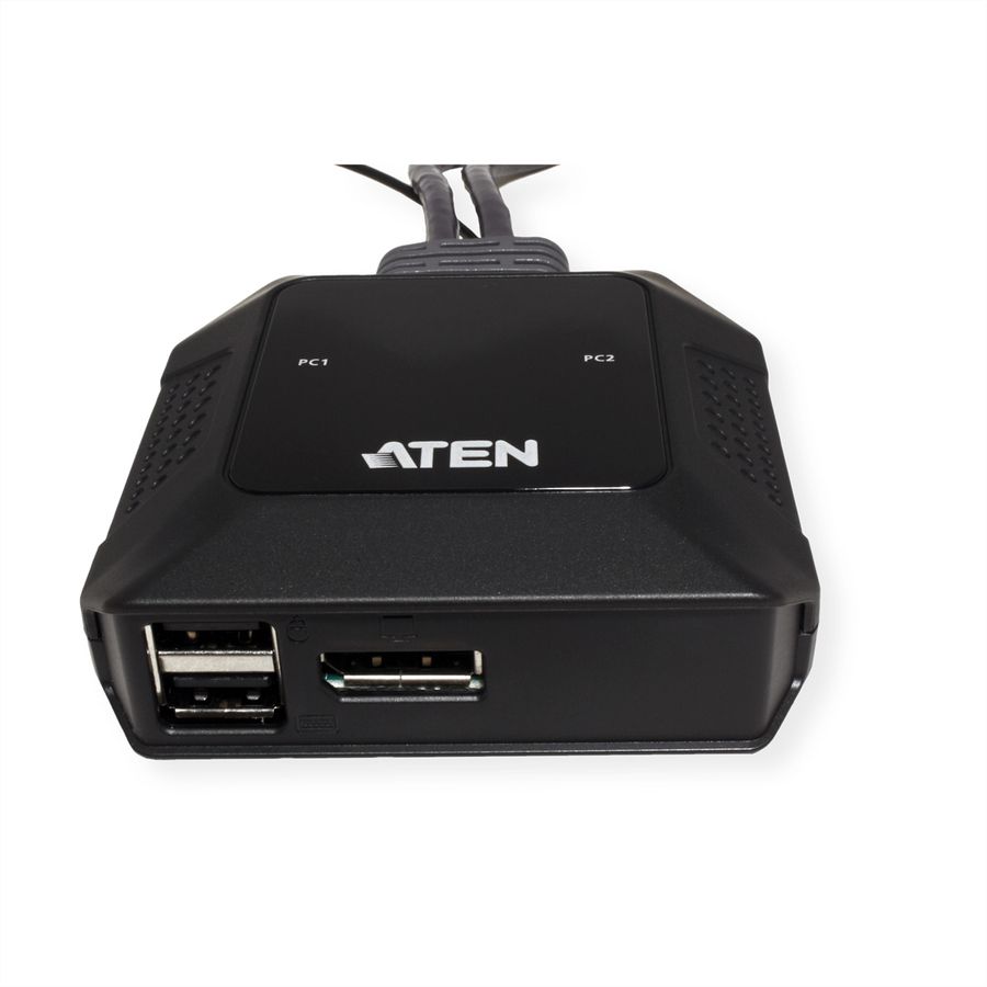ATEN US3312 2-Port USB-C 4K DisplayPort KVM Switch