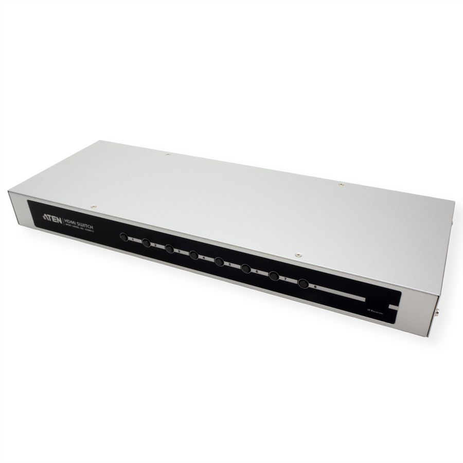 ATEN VS0801H HDMI-A/V-Switch mit 8 Ports und Infrarot-Fernbedienung