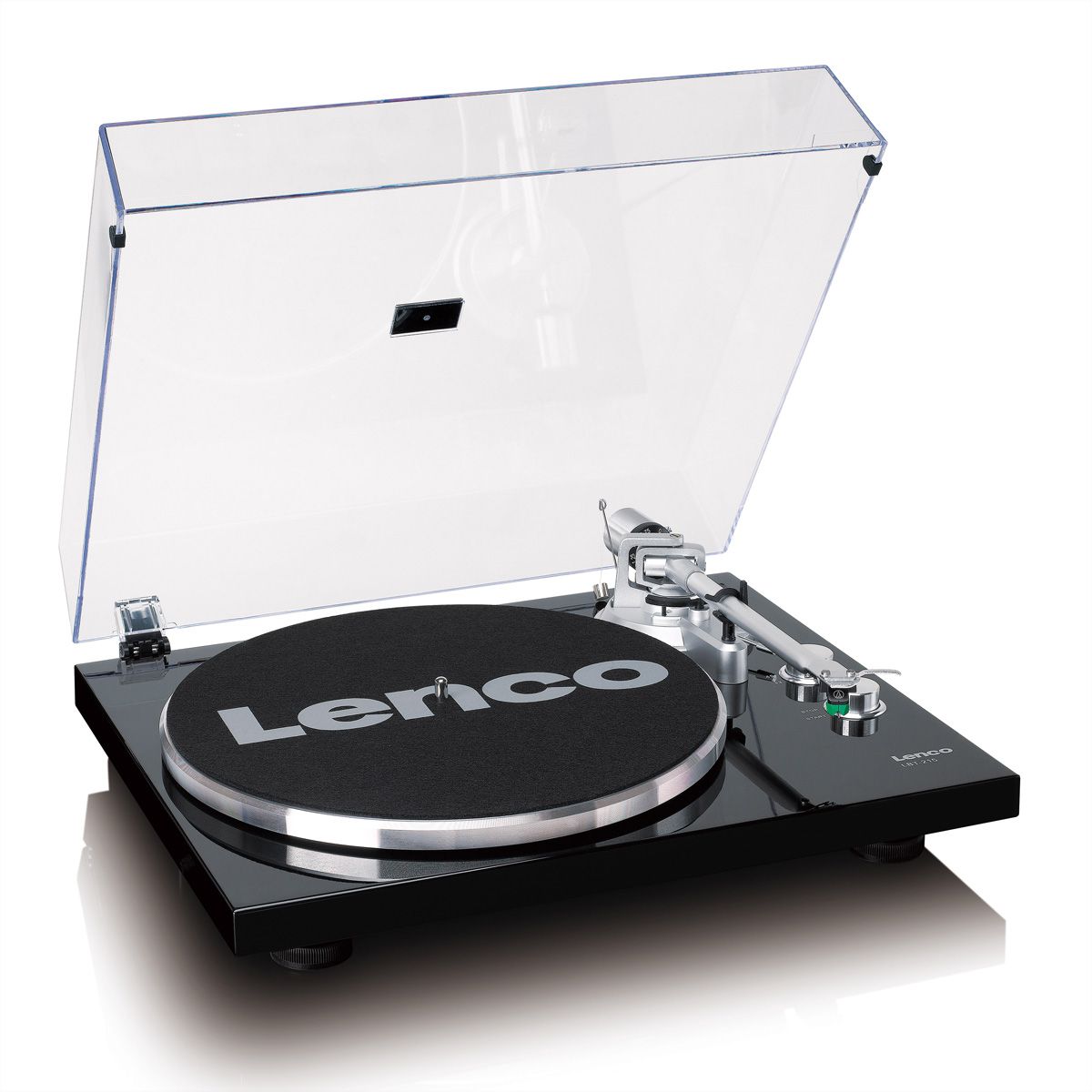 Lenco Platine vinyle LBT-215BK, MP3-Direktencoding, USB, 33U/min&45U/min