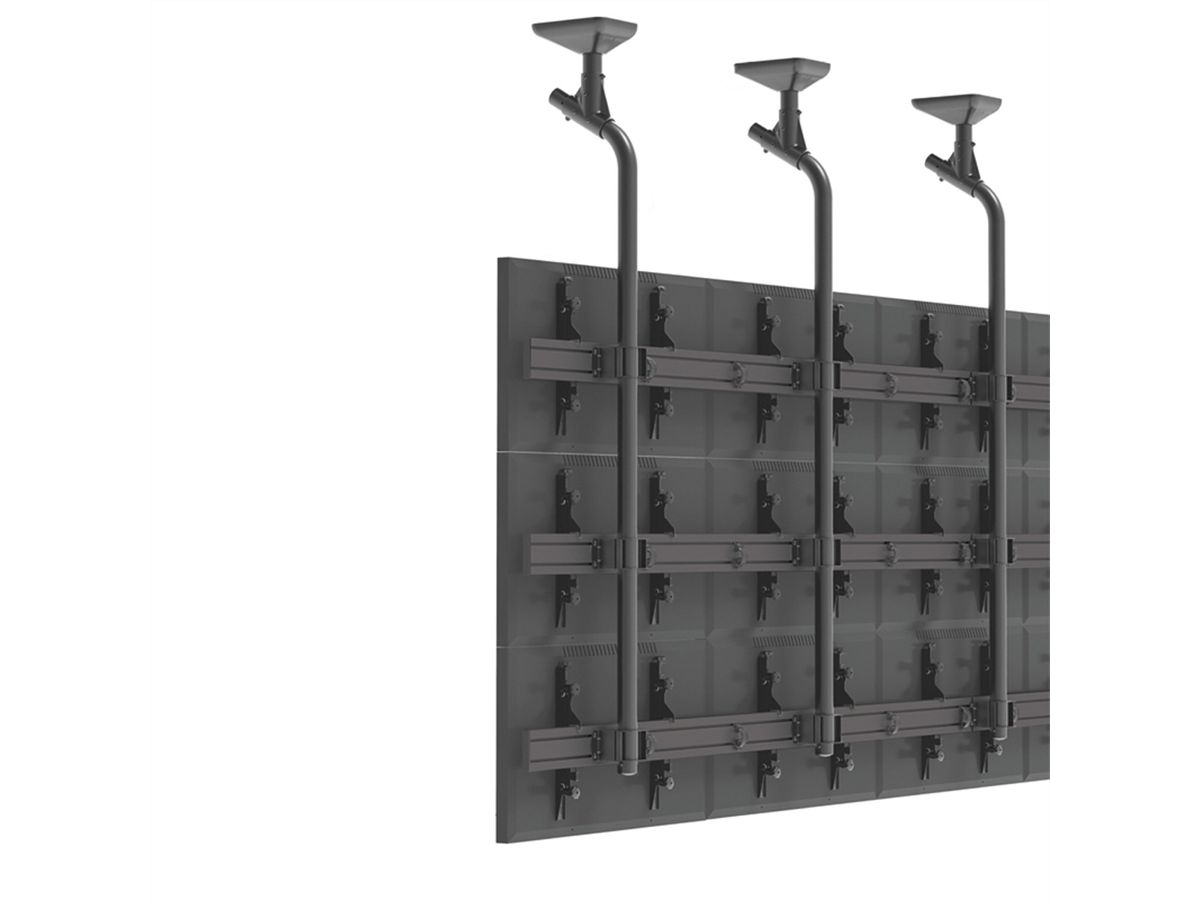 **DEMO**Hagor Rail en aluminium CPS - Rail en aluminium 500mm, noir