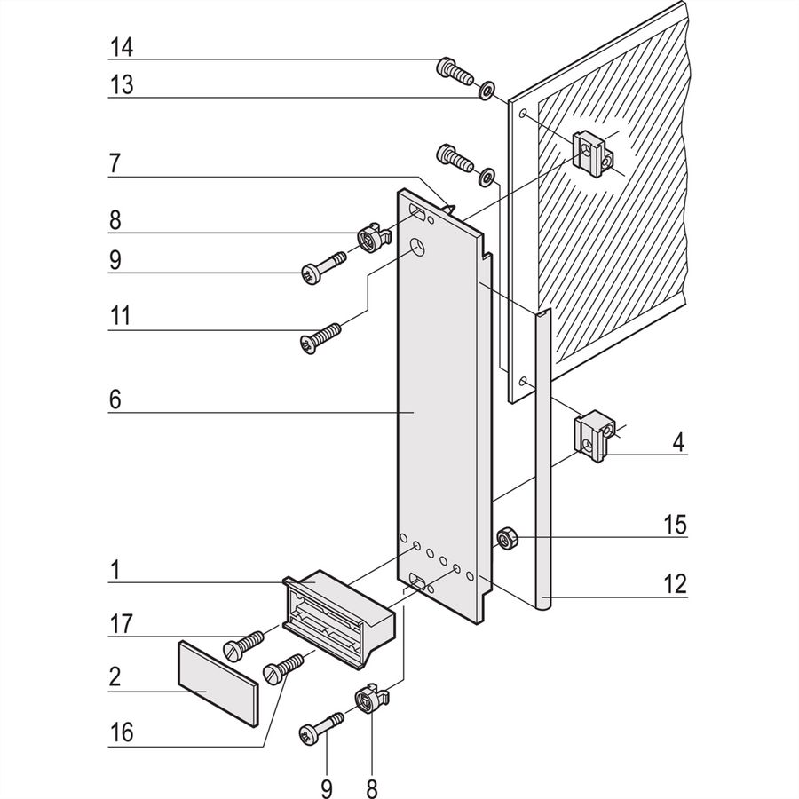 SCHROFF Steckbaugruppe mit starrem Griff in Trapezform - STECKBAUGR.HF TR-GR 3HE 10TE