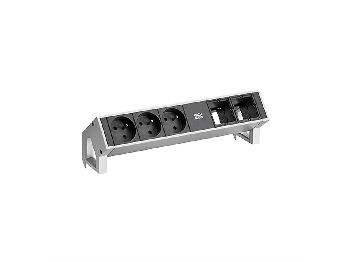 BACHMANN DESK2 3xUTE 35° 2xCM Strom 0,2m GST18 Inox lackiert