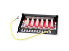 ROLINE Mini-Patchpanel, Cat.6A (Class EA), 6x RJ45, 0,5HE, geschirmt, schwarz