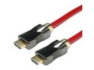 ROLINE 8K HDMI Ultra HD Kabel mit Ethernet, ST/ST, rot, 5 m