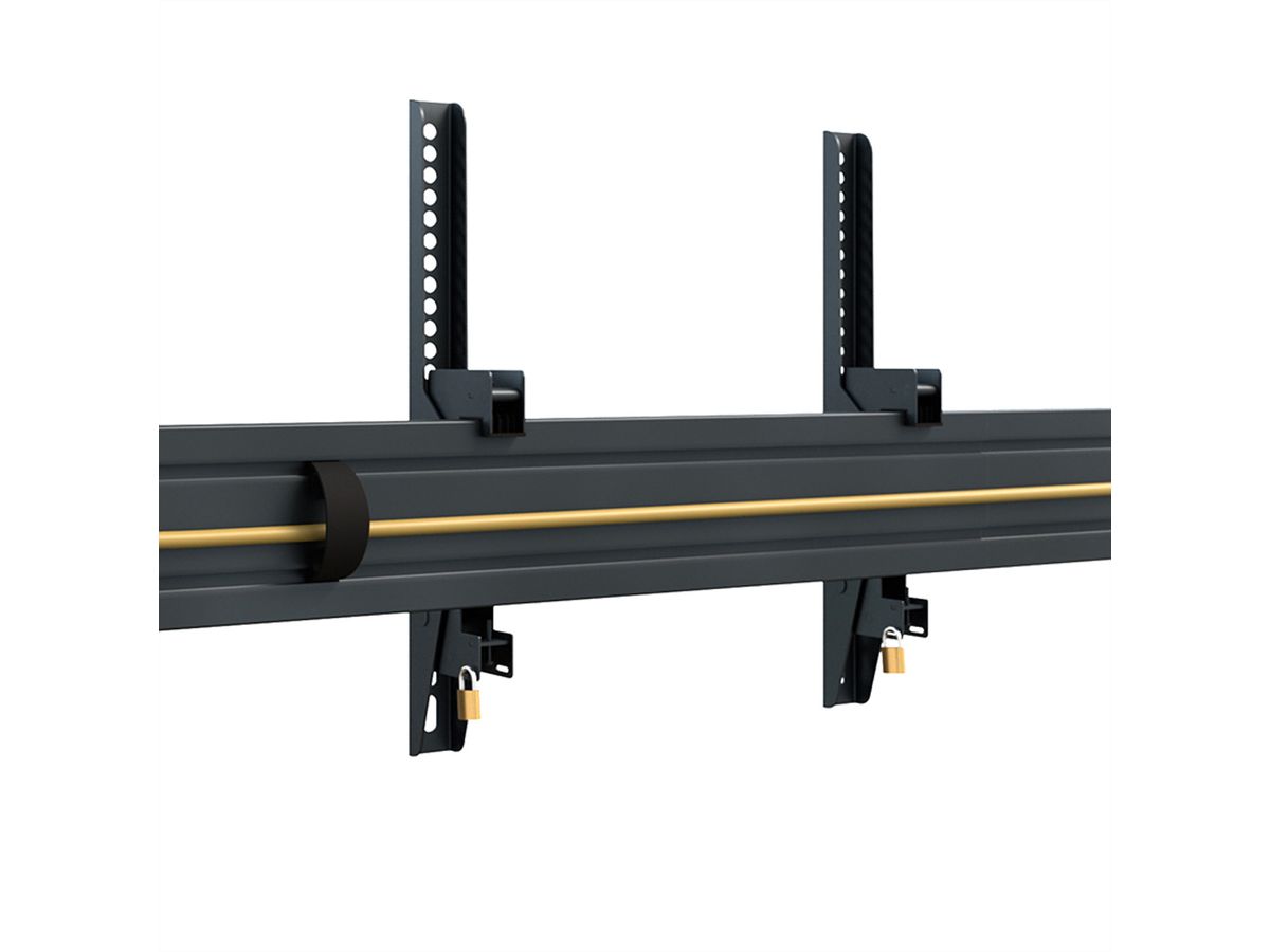 Hagor Menuboard CPSW3L 46-65" Menuboard support mural pour 3 écrans, Adaptation pour barre de son
